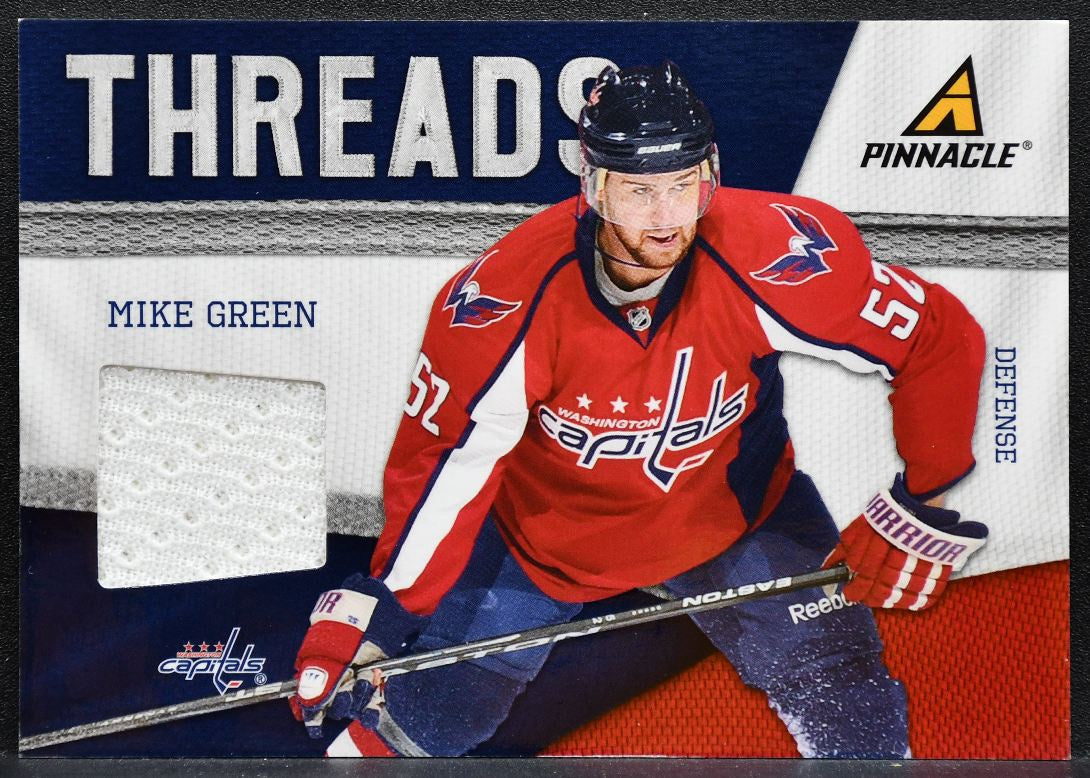 2011-12 Panini Pinnacle Threads Mike Green 24 Washington Capitals Jersey 2745