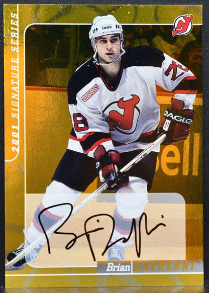 2000-01 Be a Player Auto Series Auto Gold Brian Rafalski 175 Devils Auto 8904