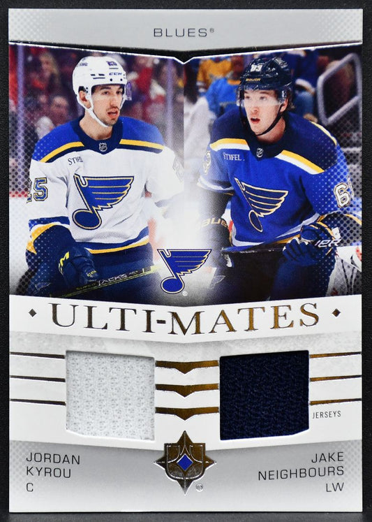 24-25 UD Ultimate Collection Ulti-Mates Jersey Kyrou / Neighbours Blues Jersey 2332