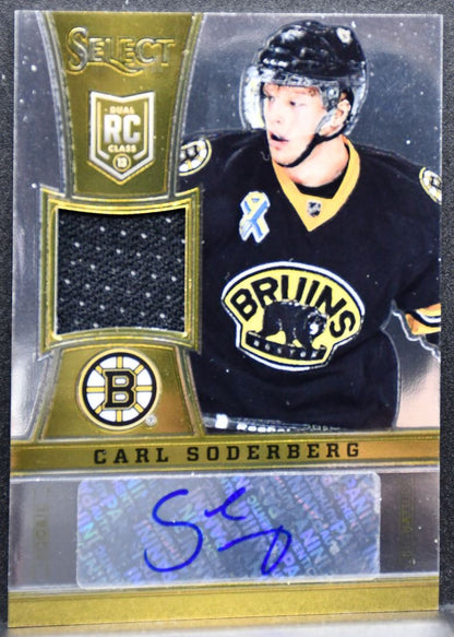 2013-14 Panini Select Rookie Jersey Auto Soderberg RC Auto 003/199 Jersey 5672