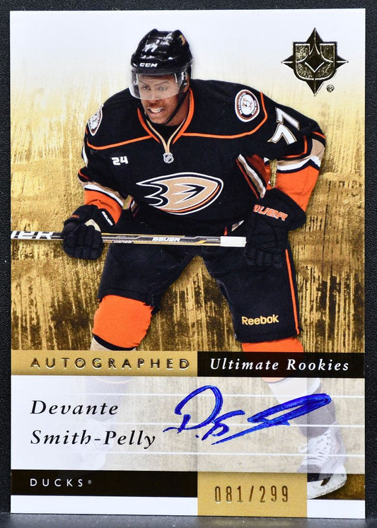 2011-12 UD Ultimate Collection Devante Smith-Pelly Ducks RC Auto 081/299 1191