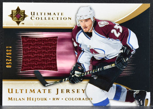 2005-06 UD Ultimate Collection Jerseys Milan Hejduk 139/250 Jersey 9882