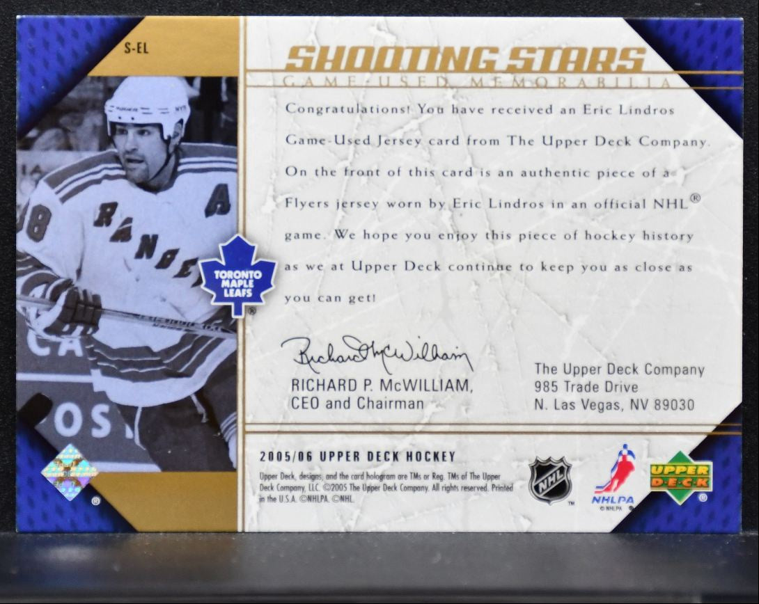 2005-06 Upper Deck Shooting Stars Eric Lindros Toronto Maple Leafs Jersey 1946