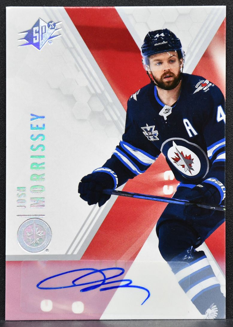 2021-22 SPx Autographs Josh Morrissey 45 Winnipeg Jets Auto 6225