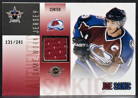 2002-03 Pacific Vanguard Game-Worn Jersey Joe Sakic 13 131/241 Jersey 7886
