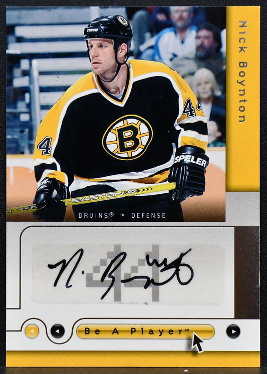 2005-06 Upper Deck Be a Player Signatures Nick Boynton NB Auto 4969