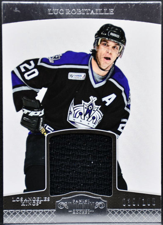 2012-13 Panini Dominion Jersey Luc Robitaille 42 Kings 039/100 Jersey 0191