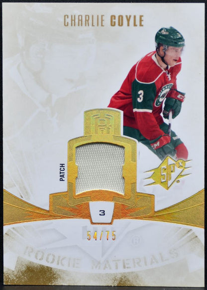 2013-14 SPx Rookie Materials Patches Charlie Coyle RM-CO RC /75 Patch 2158