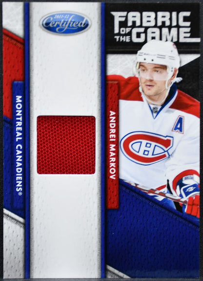 2011-12 Panini Certified Fabric of the Game Markov Canadiens /399 Jersey 2706