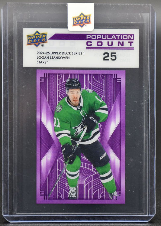 2024-25 UD Series 1 Logan Stankoven PC-27 Dallas Stars RC