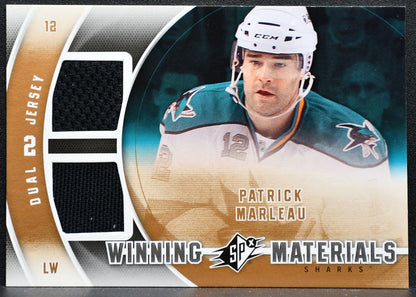 2011-12 SPx Winning Materials Patrick Marleau WM-PM San Jose Sharks Jersey 3650