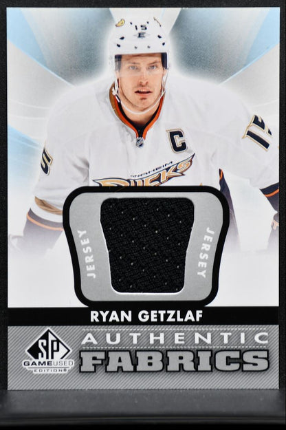 2012-13 SP Game Used Authentic Fabrics Ryan Getzlaf AF-RG Ducks Jersey 8113