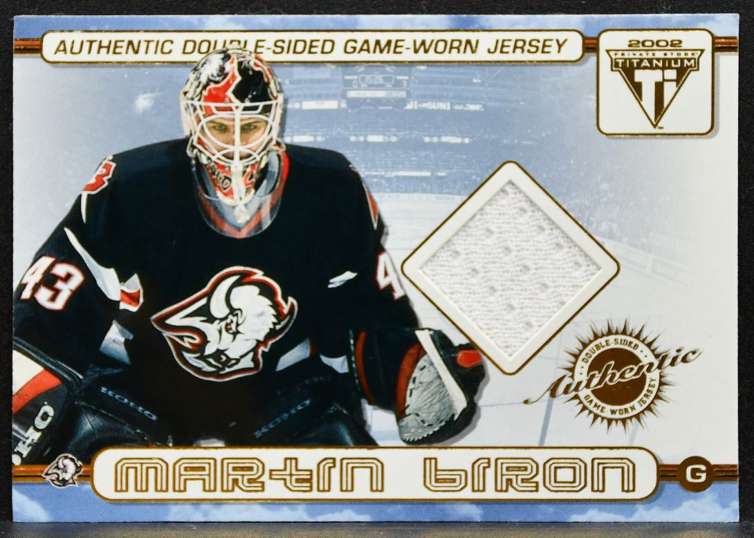 2001-02 Pacific Private Stock Titanium Double-Sided Biron/Satan Jersey 6678