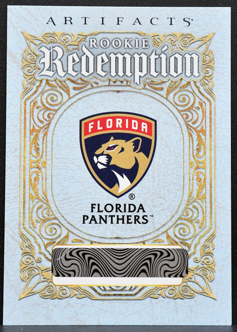 2025-26 UD Artifacts Rookie Redemptions Florida Panthers Panthers RC 1273