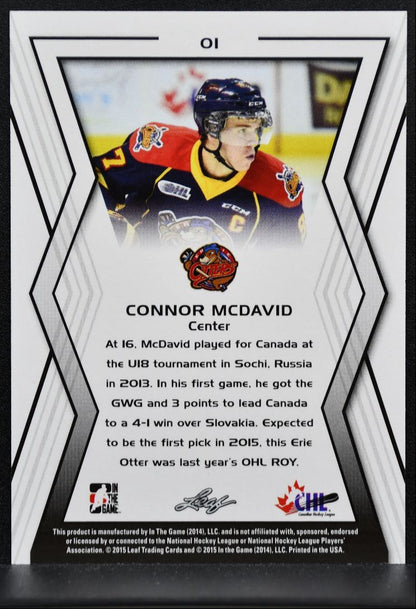 2015-16 In The Game CHL Draft Connor McDavid 01 Erie Otters 7727