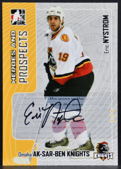 2005-06 In The Game Heroes and Prospects Autographs Eric Nystrom A-EN Auto 4914
