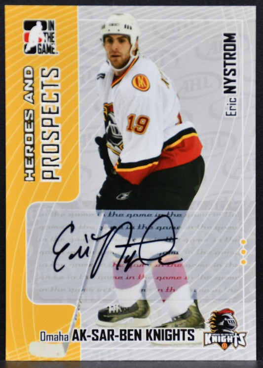 2005-06 In The Game Heroes and Prospects Autographs Eric Nystrom A-EN Auto 4914