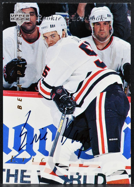 1996-97 Be A Player Rookie Quotebook Eric Daze S170 RC Auto 4754