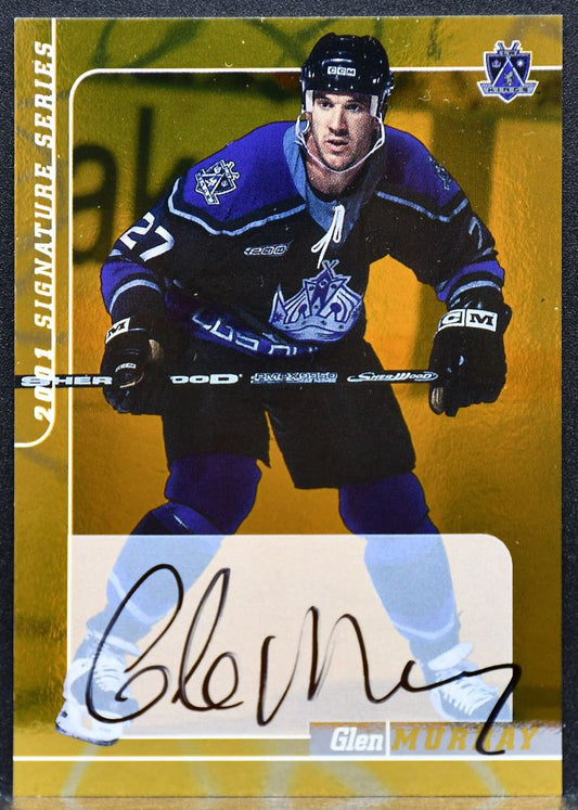 2000-01 Be a Player Signature Series Auto Gold Glen Murray 40 Kings Auto 6122