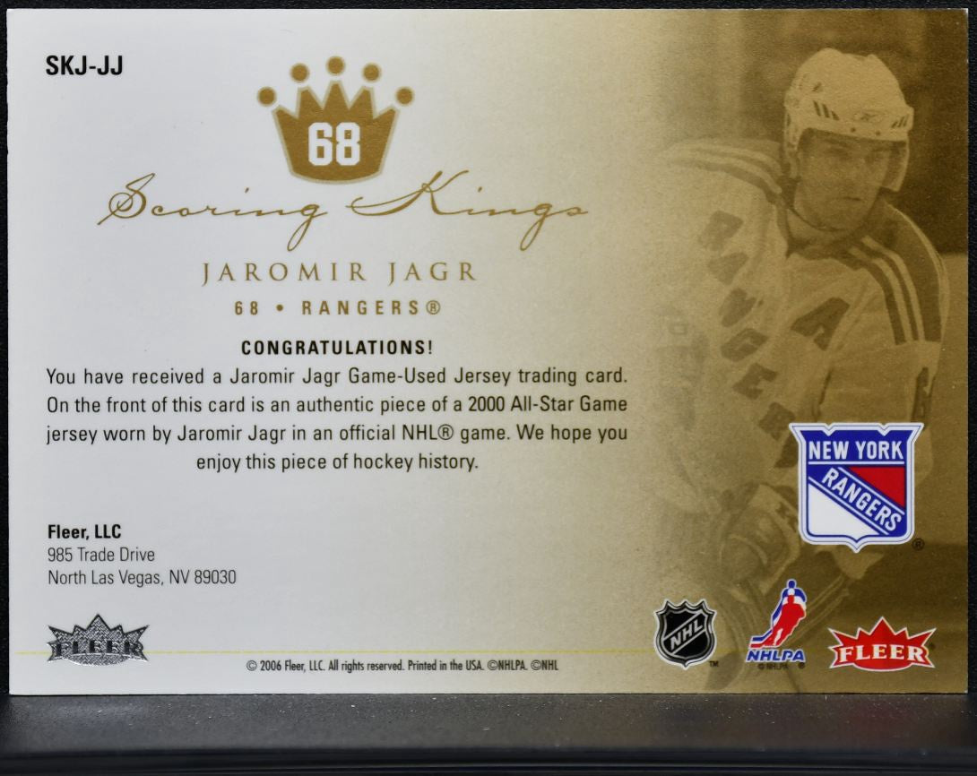 2006-07 Fleer Ultra Scoring Kings Jersey Jaromir Jagr SKJ-JJ Rangers Jersey 5075