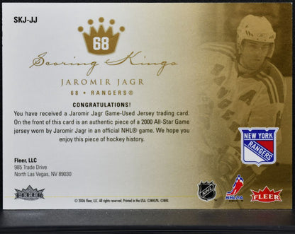 2006-07 Fleer Ultra Scoring Kings Jersey Jaromir Jagr SKJ-JJ Rangers Jersey 5075