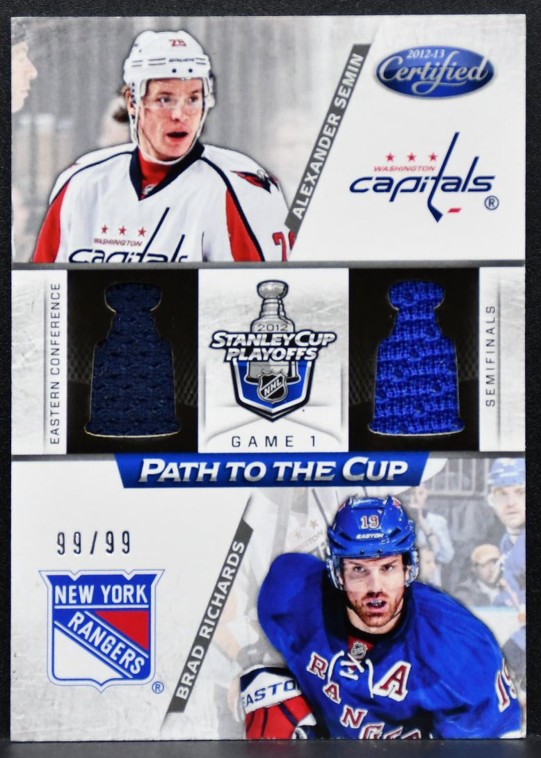 2012-13 Panini Path to the Cup Semifinals Semin/Richards 99/99 Jersey 7584