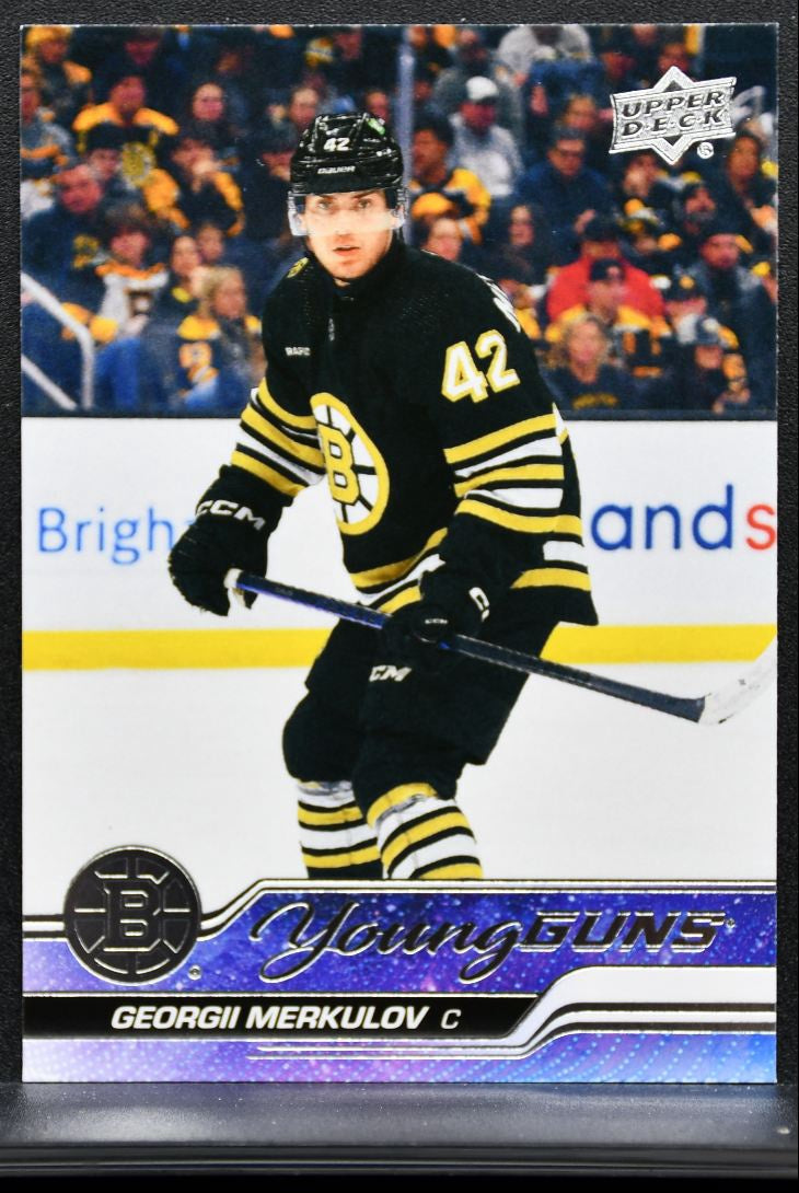 2023-24 Upper Deck Extended Series Young Guns Georgii Merkulov Bruins RC 0153