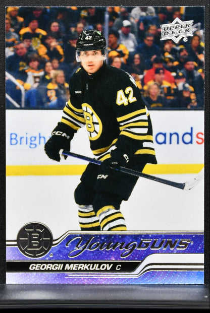 2023-24 Upper Deck Extended Series Young Guns Georgii Merkulov Bruins RC 0153