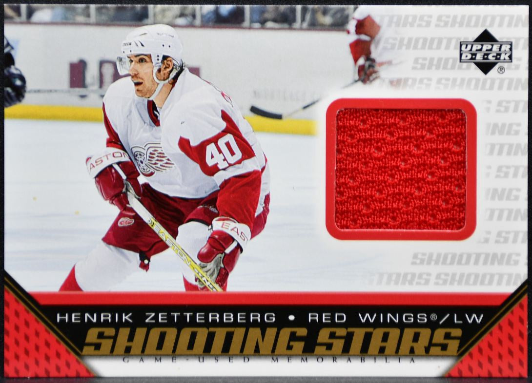 2005-06 Upper Deck Shooting Stars Henrik Zetterberg S-HZ Red Wings Jersey 2331
