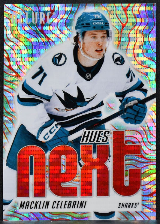 2025-26 Upper Deck Allure Hues Next Red Spectrum Macklin Celebrini 160/399 1418