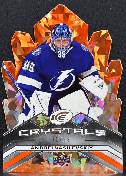 21-22 UD Ice Crystals Orange Andrei Vasilevskiy IC-16 Tampa Bay Lightning 01/99 6736