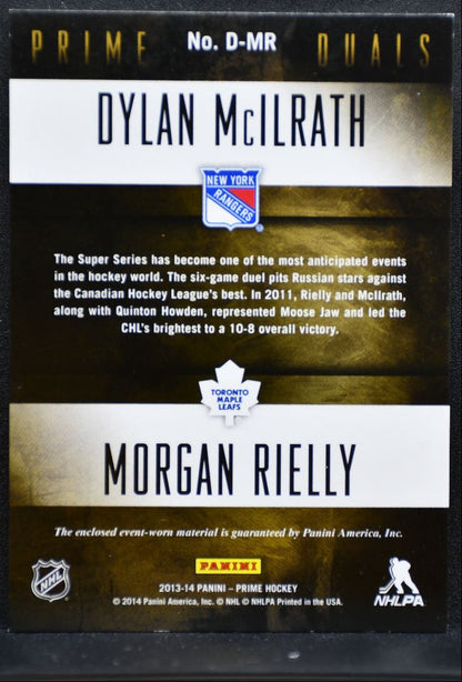 2013-14 Panini Prime Duals McIlrath/Rielly Rangers/Maple Leafs /200 Jersey 3475