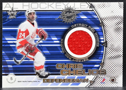 2000-01 Pacific Vanguard Dual Game-Worns Shanahan/Chelios Jersey 1625