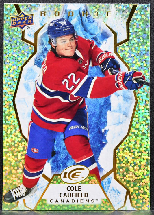2021-22 Upper Deck Ice Rookie Green Cole Caufield 122 Montreal Canadiens RC 3998