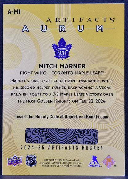 2024-25 Upper Deck Artifacts Aurum Mitch Marner A-MI Toronto Maple Leafs 6809