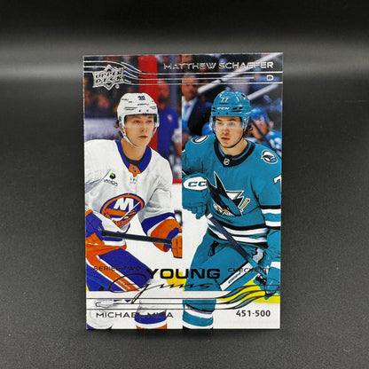 2025-26 UD Series 2 Young Guns Checklist Matthew Schaefer - Michael Misa 500 RC Good