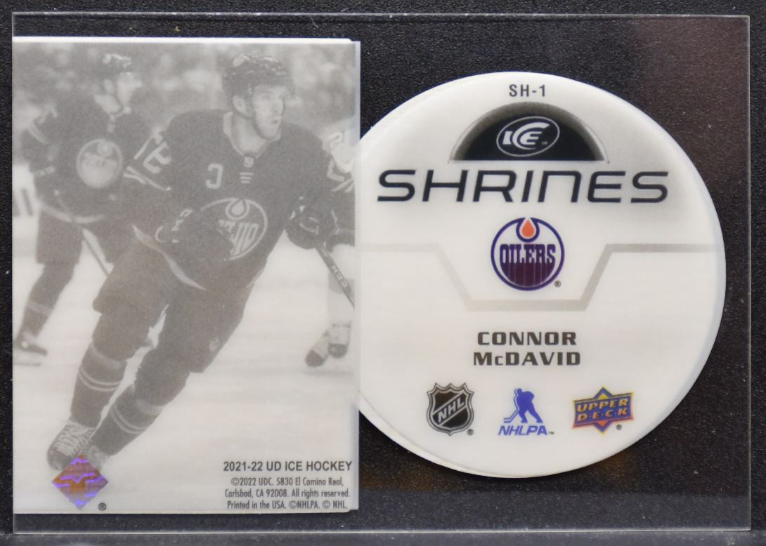 2021-22 Upper Deck Ice Shrines Connor McDavid SH-1 Edmonton Oilers 6525