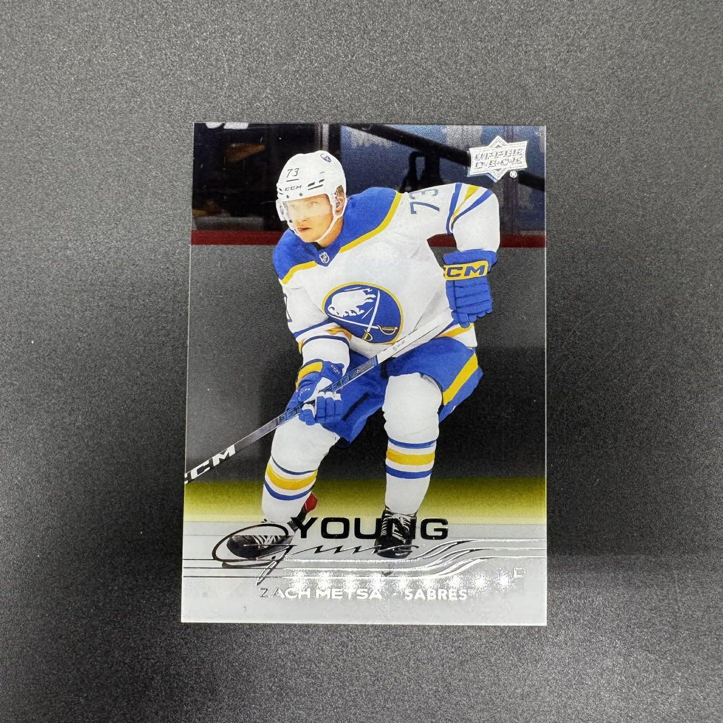 2025-26 UD Series 2 Young Guns Clear Cut Zach Metsa Buffalo Sabres 490 RC