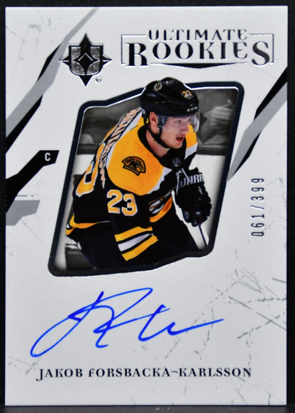 2017-18 UD Ultimate Collection Auto Forsbacka-Karlsson RC Auto 061/399 3203