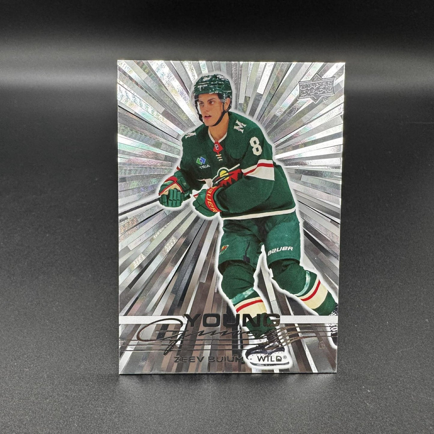 2025-26 UD Series 2 Young Guns Outburst Zeev Buium 486 Minnesota Wild RC
