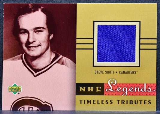 2001-02 UD Legends Timeless Tributes Steve Shutt TT-SS Canadiens Jersey 0703
