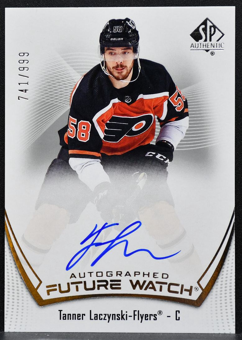 2021-22 SP Authentic Future Watch Auto Tanner Laczynski Flyers RC Auto 9266