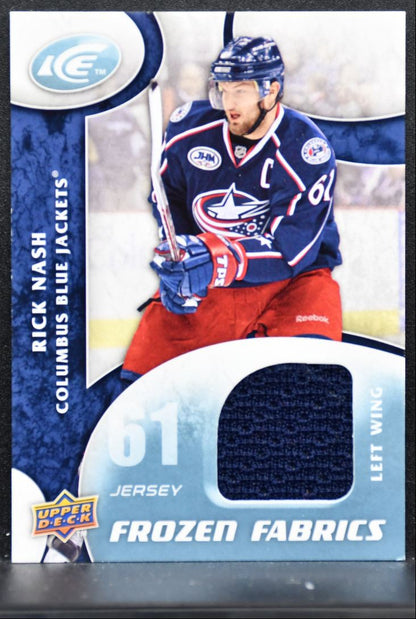 2009-10 Upper Deck Ice Frozen Fabrics Rick Nash FR-RN Jackets Jersey 4008
