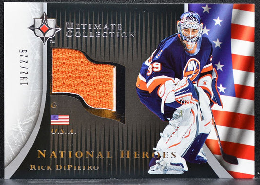2005-06 UD Ultimate Collection National Heroes Rick DiPietro Jersey 9785