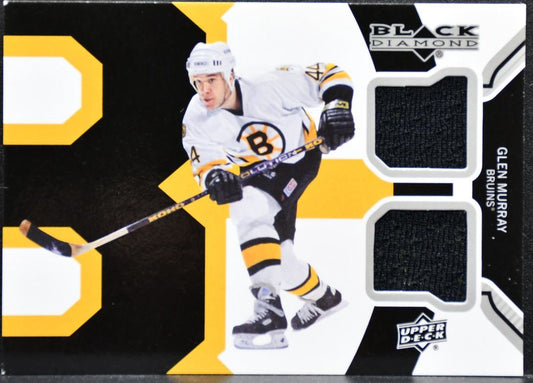 2013-14 UD Black Diamond Double Jerseys Glen Murray BEES-GM Bruins Jersey 4701