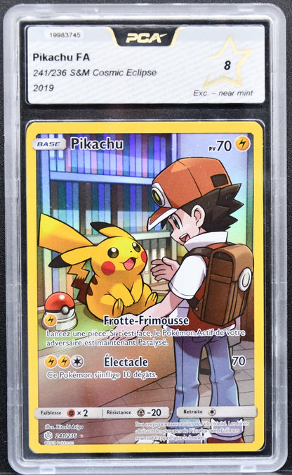 Pokémon Sun Moon Cosmic Eclipse Pikachu Full Art 241/236  Holofoil PCA 8 French