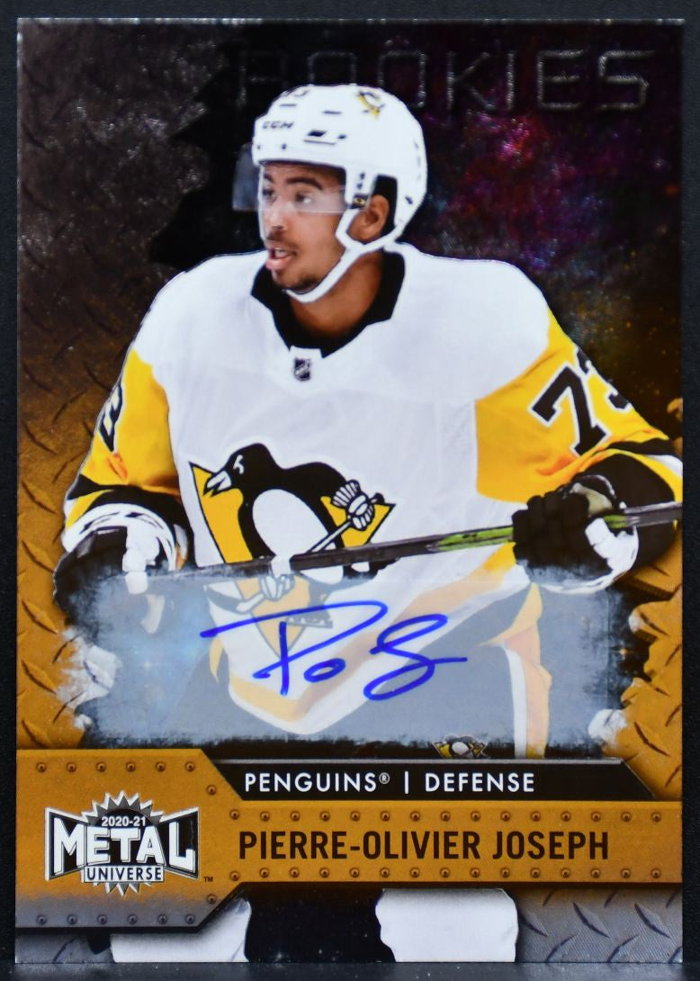 2020-21 Skybox Metal Universe Base Joseph 118 Penguins RC Auto 178/399 7914
