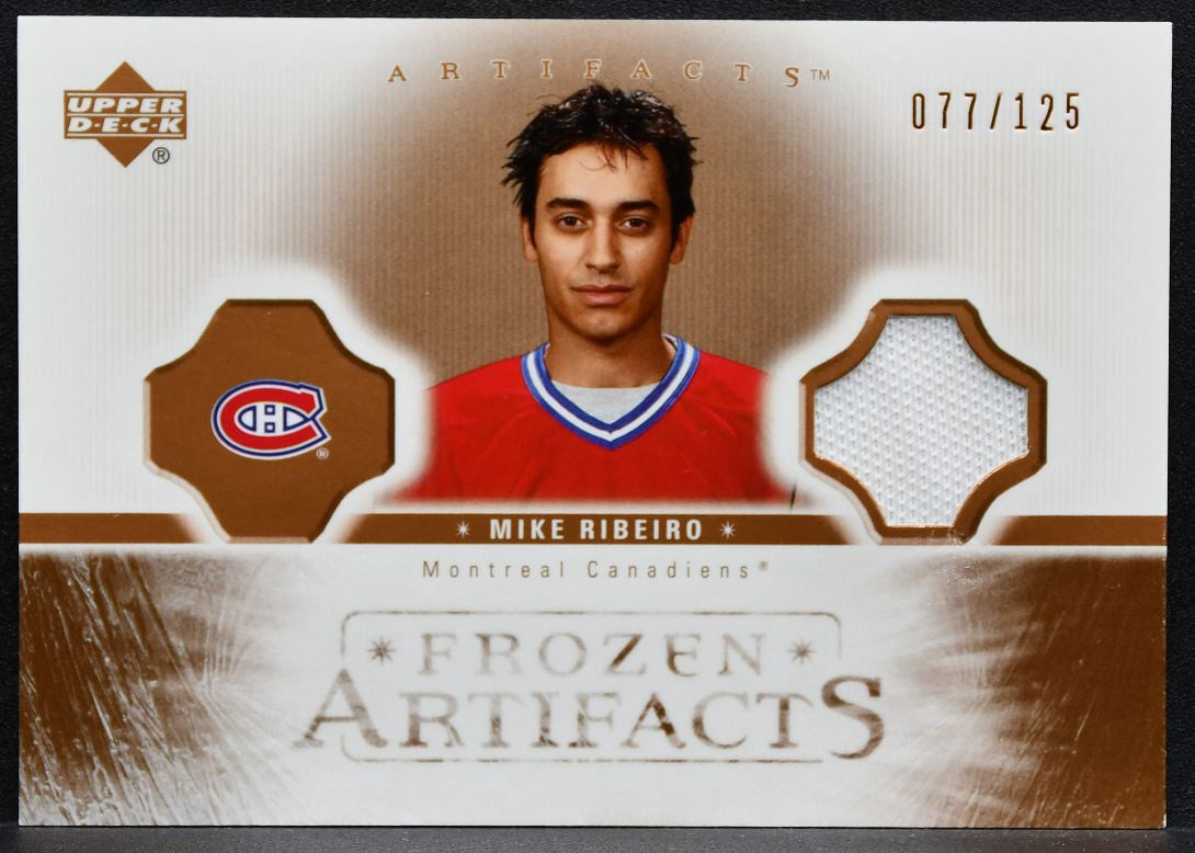 2005-06 UD Artifacts Frozen Copper Mike Ribeiro Canadiens 077/125 Jersey 2167