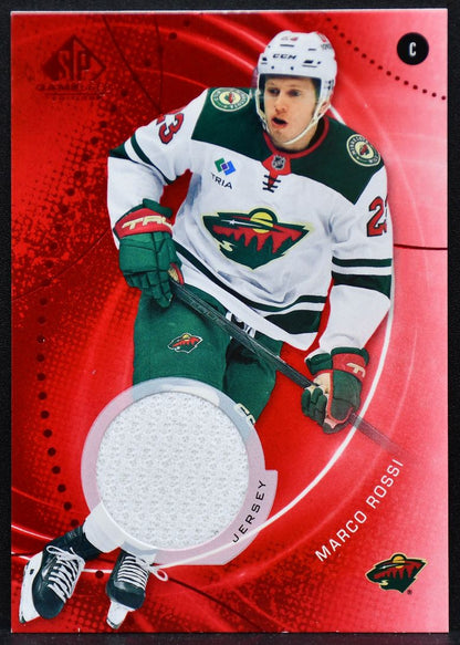2025-26 SP Game Used Red Jersey Marco Rossi 56 Minnesota Wild Jersey 5033