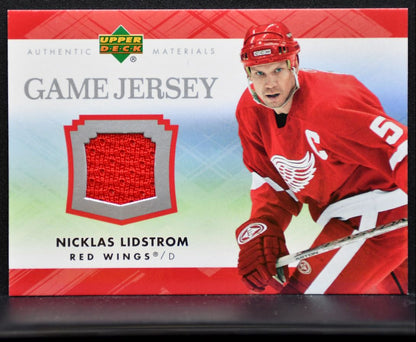 2007-08 Upper Deck Series 1 Game Jerseys Nicklas Lidstrom Red Wings Jersey 6903